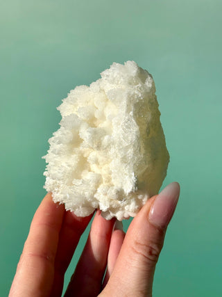 WHITE ARAGONITE 'CAVE CALCITE' (2) Cluster The Crystal Avenues 