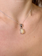 Load image into Gallery viewer, WHITE ETHIOPIAN OPAL SILVER PENDANT (NO. 9) The Crystal Avenues 
