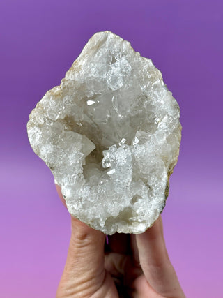 WHITE QUARTZ FRIENDSHIP GEODE (11A) The Crystal Avenues 