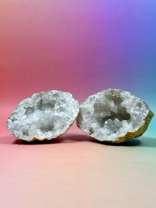 WHITE QUARTZ FRIENDSHIP GEODE (3) The Crystal Avenues 