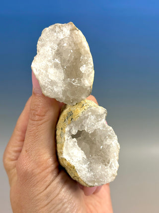 WHITE QUARTZ FRIENDSHIP GEODE - SMALL (44) The Crystal Avenues 