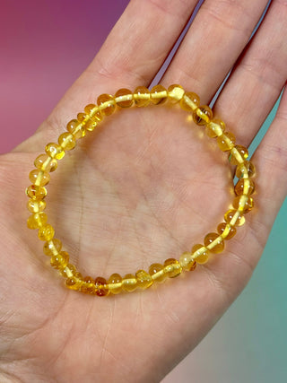 YELLOW AMBER BRACELET EXCLUSIVE (2) Bracelet The Crystal Avenues 