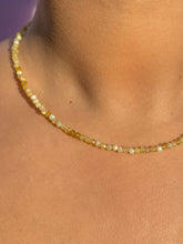 Load image into Gallery viewer, YELLOW OPAL FACET CHOKER NECKLACE Necklace The Crystal Avenues 
