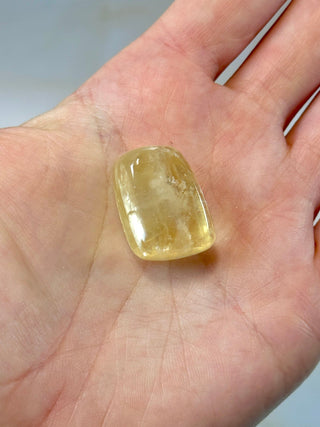 YELLOW OPTICAL CALCITE (7) Tumble Stone The Crystal Avenues 