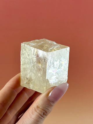 YELLOW OPTICAL CALCITE FREEFORM (2) Freeform The Crystal Avenues 