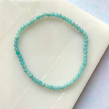 Load image into Gallery viewer, AMAZONITE FACET STRETCH BRACELET Bracelet The Crystal Avenues 
