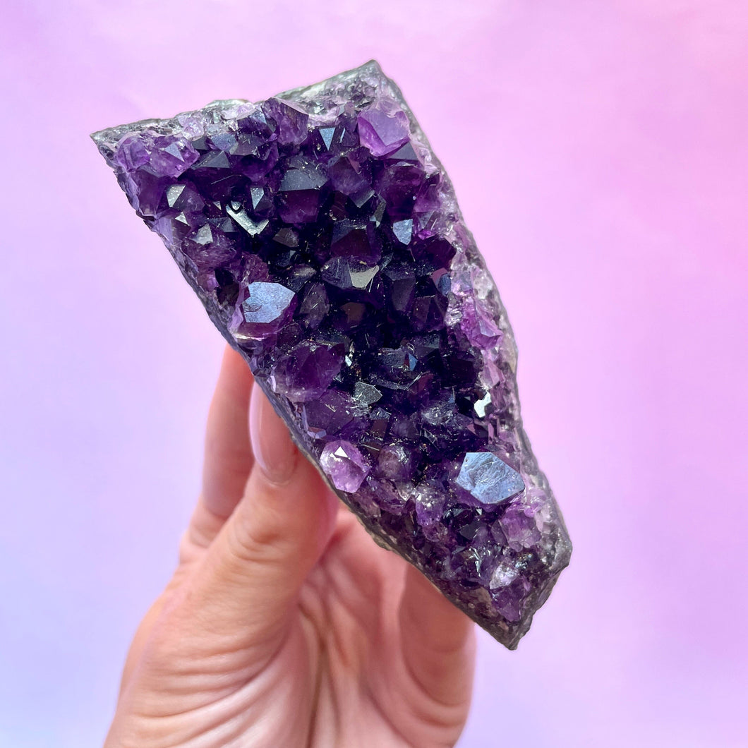 AMETHYST CLUSTER EXTRA QUALITY (4) Druze The Crystal Avenues 