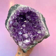 Load image into Gallery viewer, AMETHYST CLUSTER (LARGE) EXTRA QUALITY (3) Druze The Crystal Avenues 
