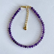 Load image into Gallery viewer, AMETHYST FACETED BRACELET Bracelet The Crystal Avenues 
