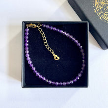Load image into Gallery viewer, AMETHYST FACETED BRACELET Bracelet The Crystal Avenues 

