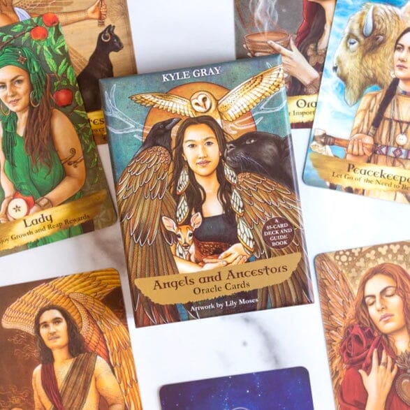 ANGEL AND ANCESTORS ORACLE CARDS The Crystal Avenues 