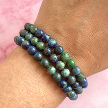 Load image into Gallery viewer, AZURITE CHRYSOCOLLA BRACELET Bracelet The Crystal Avenues 
