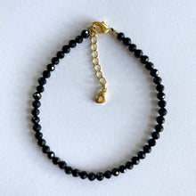 Load image into Gallery viewer, BLACK TOURMALINE FACETED BRACELET Bracelet The Crystal Avenues 
