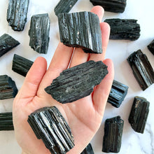 Load image into Gallery viewer, BLACK TOURMALINE RAW - EXTRA QUALITY Raw Crystal The Crystal Avenues 
