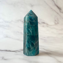 Load image into Gallery viewer, BLUE APATITE TOWER (1) tumble stone The Crystal Avenues 
