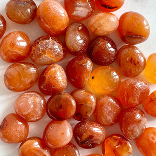 CARNELIAN SMALL TUMBLE STONE tumble stone The Crystal Avenues 