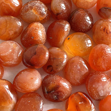 Load image into Gallery viewer, CARNELIAN SMALL TUMBLE STONE tumble stone The Crystal Avenues 
