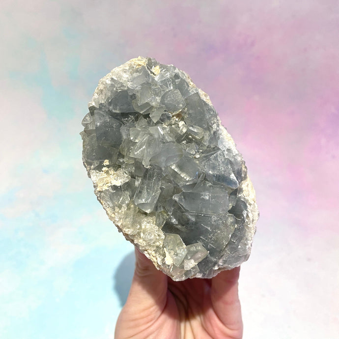 CELESTITE CLUSTER (A) Cluster The Crystal Avenues 