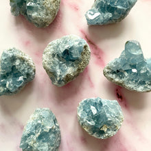 Load image into Gallery viewer, CELESTITE CLUSTER Cluster The Crystal Avenues 
