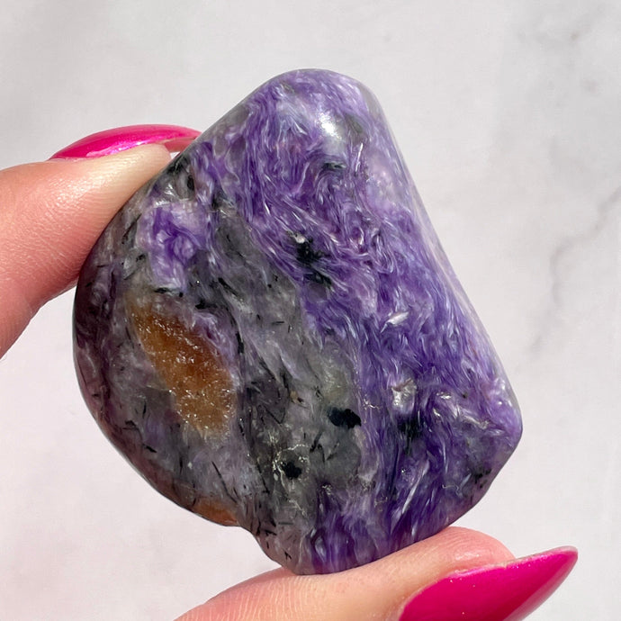 CHAROITE (2) tumble stone The Crystal Avenues 