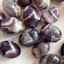Load image into Gallery viewer, CHEVRON AMETHYST TUMBLE STONE Tumble stone The Crystal Avenues 
