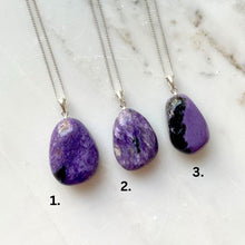 Load image into Gallery viewer, CRYSTAL NECKLACE - CHAROITE Necklace The Crystal Avenues 
