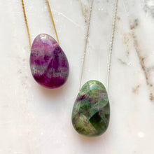 Load image into Gallery viewer, CRYSTAL NECKLACE - RAINBOW FLUORITE Necklace The Crystal Avenues 
