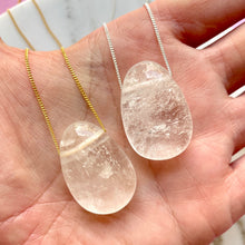 Load image into Gallery viewer, CRYSTAL NECKLACE - ROCK CRYSTAL Necklace The Crystal Avenues 
