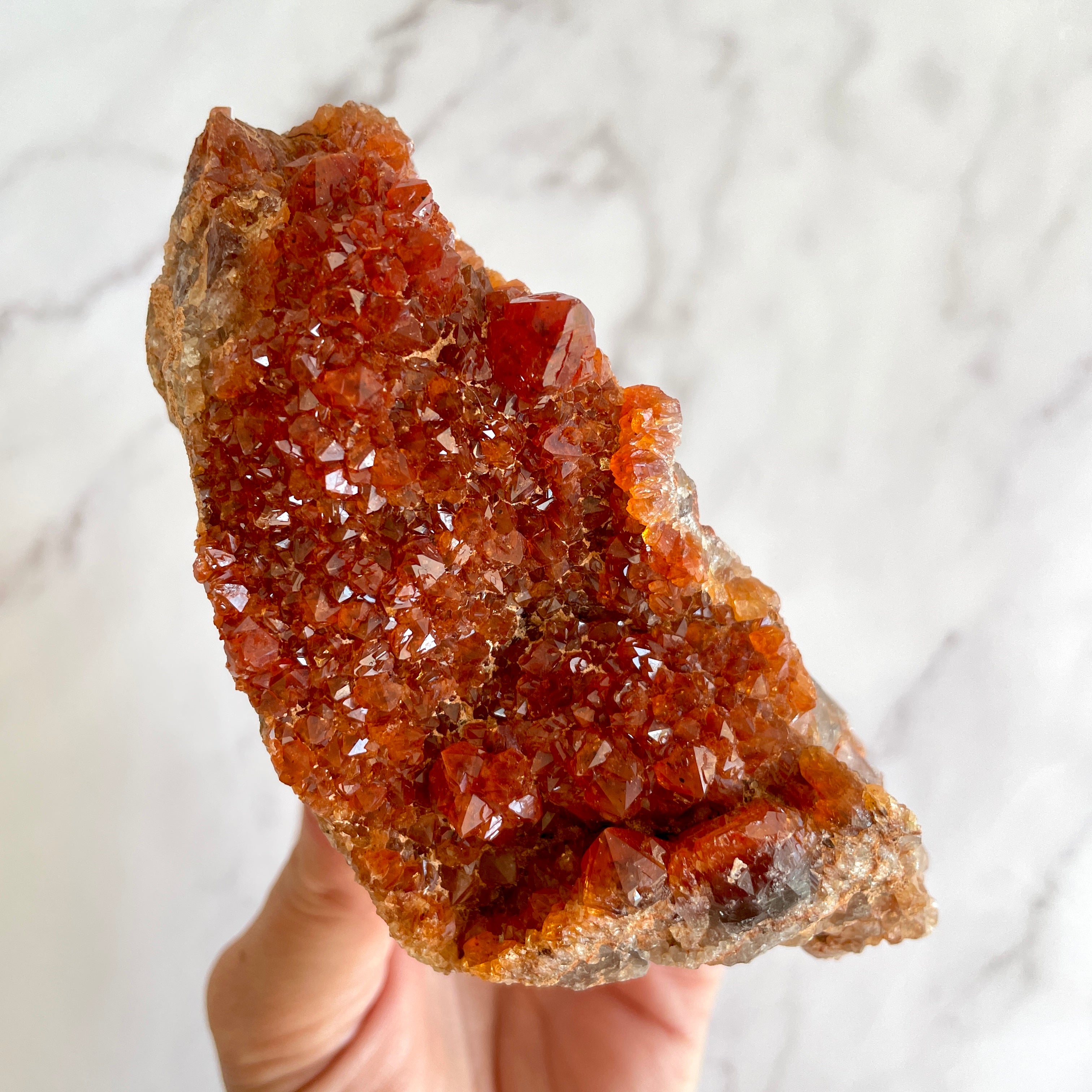 Red Quartz Crystal