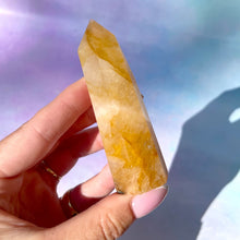 Load image into Gallery viewer, GOLDEN HEALER TOWER (10) tumble stone The Crystal Avenues 
