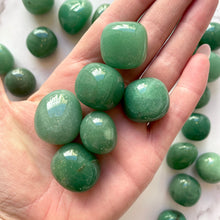 Load image into Gallery viewer, GREEN AVENTURINE TUMBLE STONE tumble stone The Crystal Avenues 
