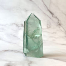 Load image into Gallery viewer, GREEN FLUORITE TOWER (2) The Crystal Avenues 
