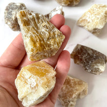Load image into Gallery viewer, HONEY CALCITE RAW CHUNK Raw Crystal The Crystal Avenues 
