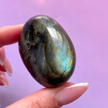 Load image into Gallery viewer, LABRADORITE PALM STONE (3) tumble stone The Crystal Avenues 
