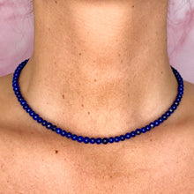 Load image into Gallery viewer, LAPIS LAZULI CHOKER NECKLACE bracelet The Crystal Avenues 
