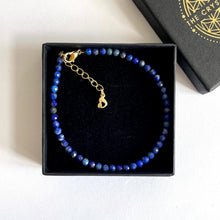 Load image into Gallery viewer, LAPIS LAZULI FACETED BRACELET Bracelet The Crystal Avenues 
