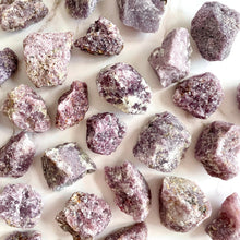 Load image into Gallery viewer, LEPIDOLITE RAW tumble stone The Crystal Avenues 
