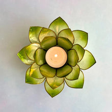 Load image into Gallery viewer, LOTUS FLOWER TEA LIGHT HOLDER - HEART CHAKRA Candle holder The Crystal Avenues 
