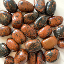 Load image into Gallery viewer, MAHOGANY OBSIDIAN TUMBLE STONE Tumble stone The Crystal Avenues 
