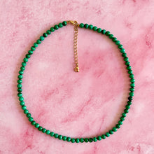 Load image into Gallery viewer, MALACHITE CHOKER NECKLACE tumble stone The Crystal Avenues 
