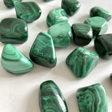 Load image into Gallery viewer, MALACHITE TUMBLE STONE tumble stone The Crystal Avenues 
