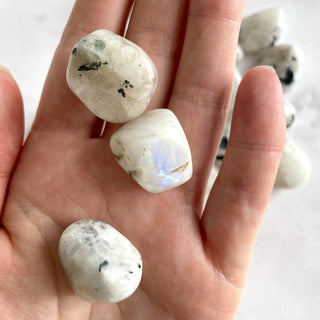 MOONSTONE TUMBLE STONE tumble stone The Crystal Avenues 