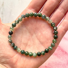 Load image into Gallery viewer, MOSS AGATE BRACELET (LARGE) Bracelet The Crystal Avenues 
