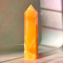 Load image into Gallery viewer, ORANGE CALCITE EXTRA QUALITY TOWER (1) tumble stone The Crystal Avenues 
