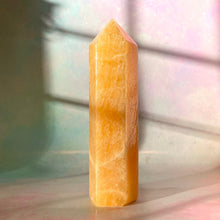 Load image into Gallery viewer, ORANGE CALCITE EXTRA QUALITY TOWER (4) tumble stone The Crystal Avenues 

