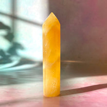 Load image into Gallery viewer, ORANGE CALCITE TOWER (6) tumble stone The Crystal Avenues 
