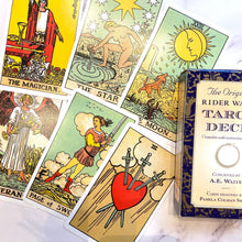 Load image into Gallery viewer, ORIGINAL RIDER WAITE TAROT DECK The Crystal Avenues 
