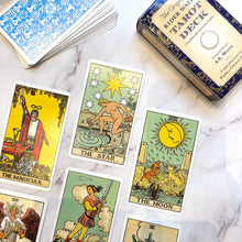 Load image into Gallery viewer, ORIGINAL RIDER WAITE TAROT DECK The Crystal Avenues 
