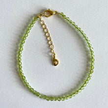 Load image into Gallery viewer, PERIDOT FACETED BRACELET Bracelet The Crystal Avenues 
