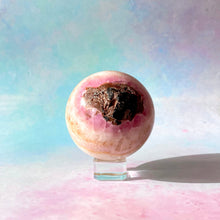 Load image into Gallery viewer, PINK ARAGONITE SPHERE (8) tumble stone The Crystal Avenues 
